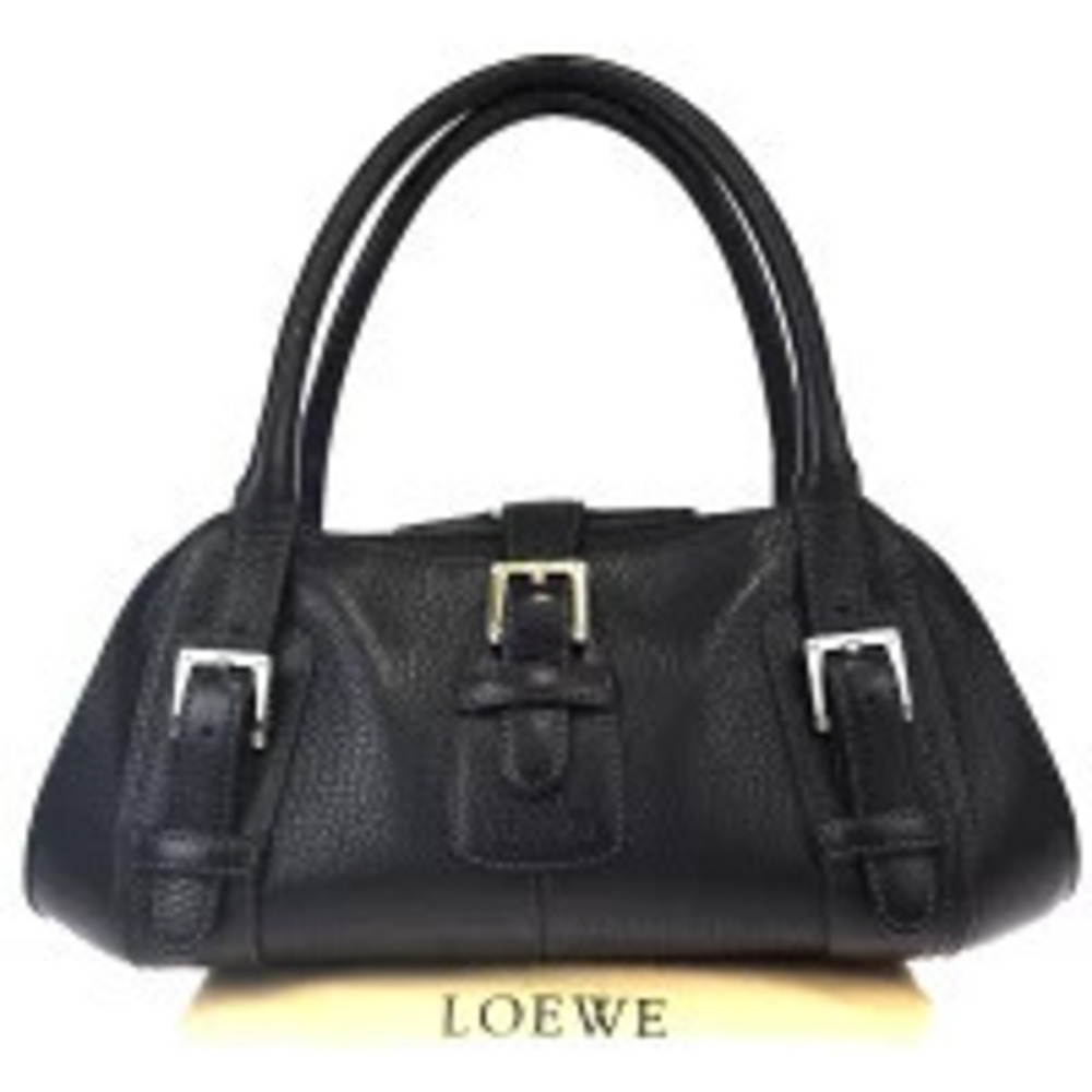 Loewe Leather Shoulder Bag Black